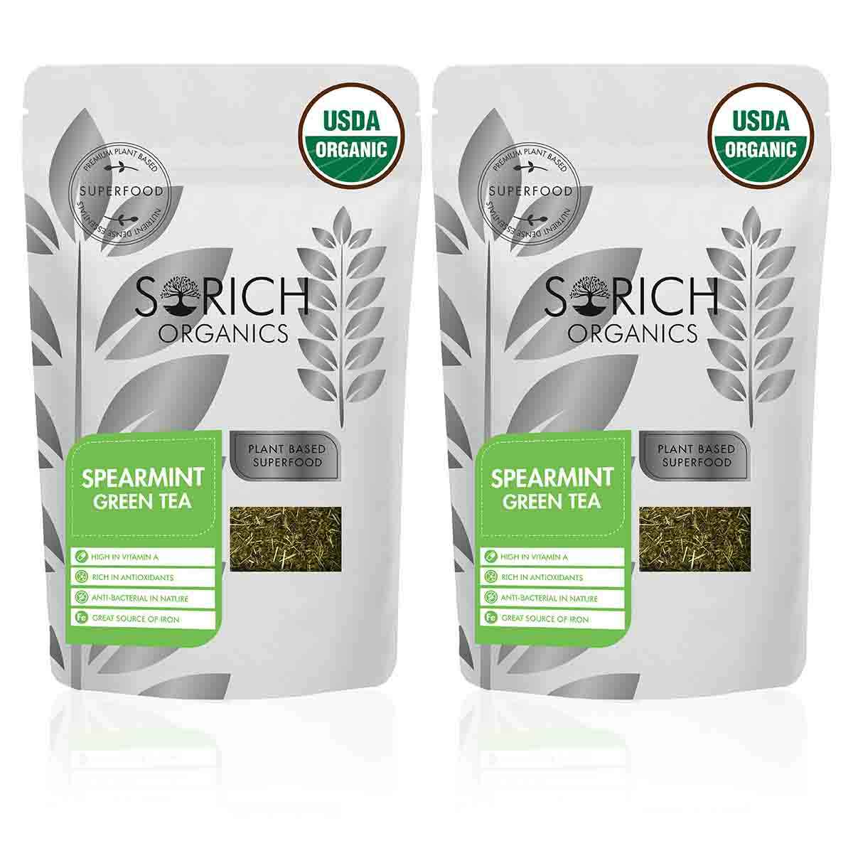 Buy Sorich Organics Spearmint Green Tea - Antioxidants Rich Detox Tea to Refresh Your Mind - 200 Gm - Purplle