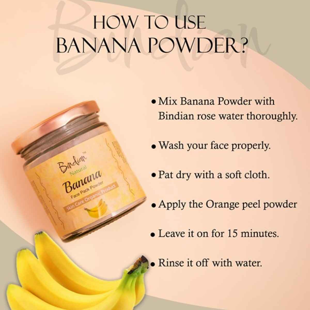 Buy Bindian Pure & Natural Banana Powder for Face & Skin 50 gm - Purplle