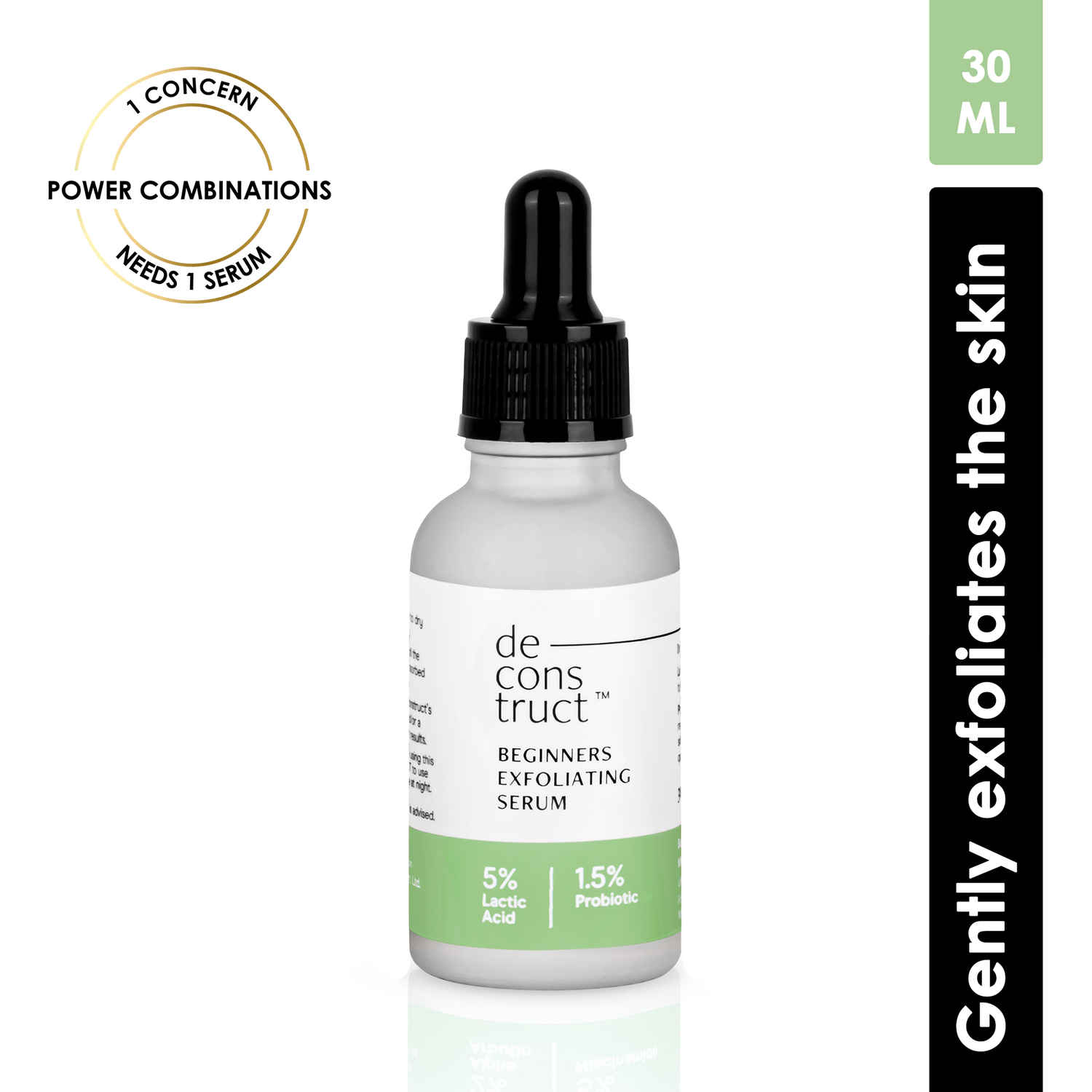 Buy Deconstruct Beginners Exfoliating Serum- 5% Lactic Acid + 1.5% Probiotic (30 ml) - Purplle