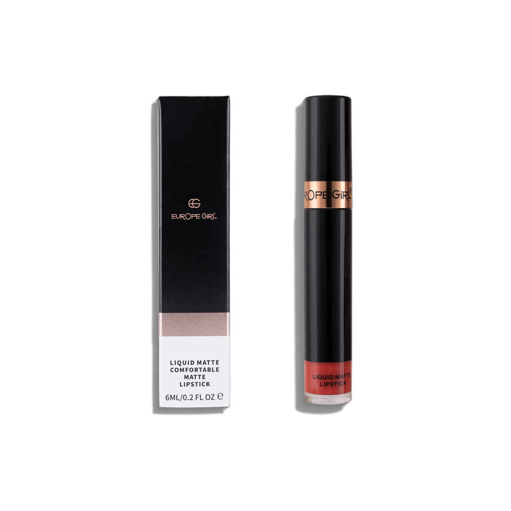 Buy Europegirl Cosmetics Comfortable Matte Liq Lipstick : Emily- 09 6 ml - Purplle