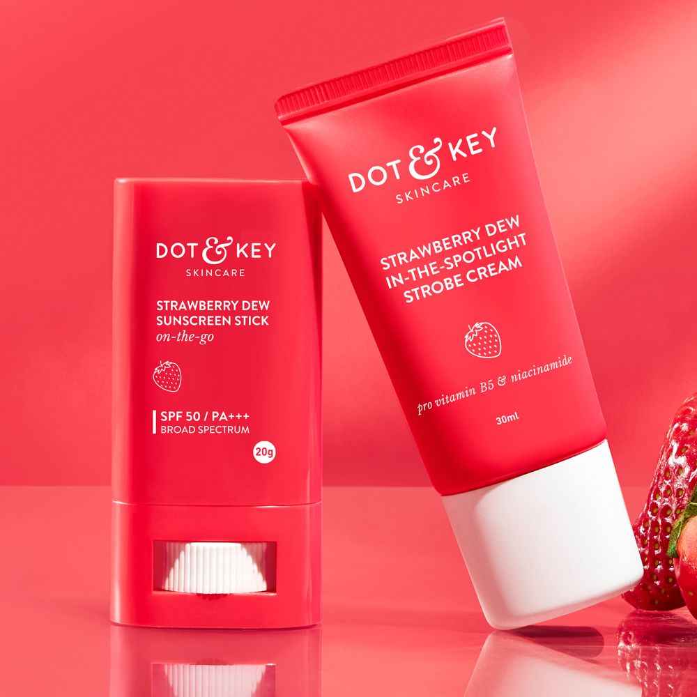 Buy Dot & Key Strawberry Duo - With Sunscreen Stick & Strobe Cream - 50 gm - Purplle