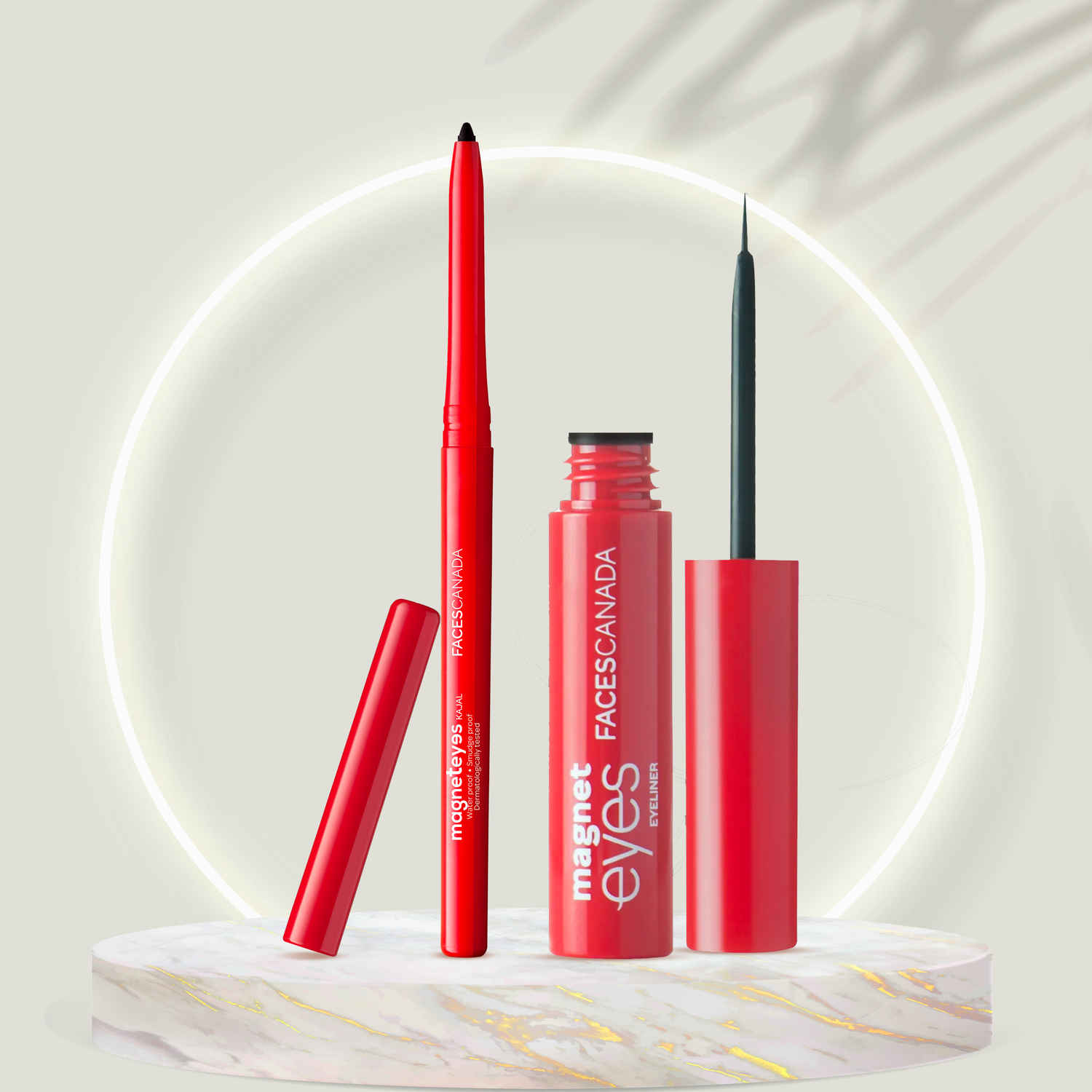 Buy Faces Canada Magneteyes Kajal & Liner Combo Combo of 2 - Purplle