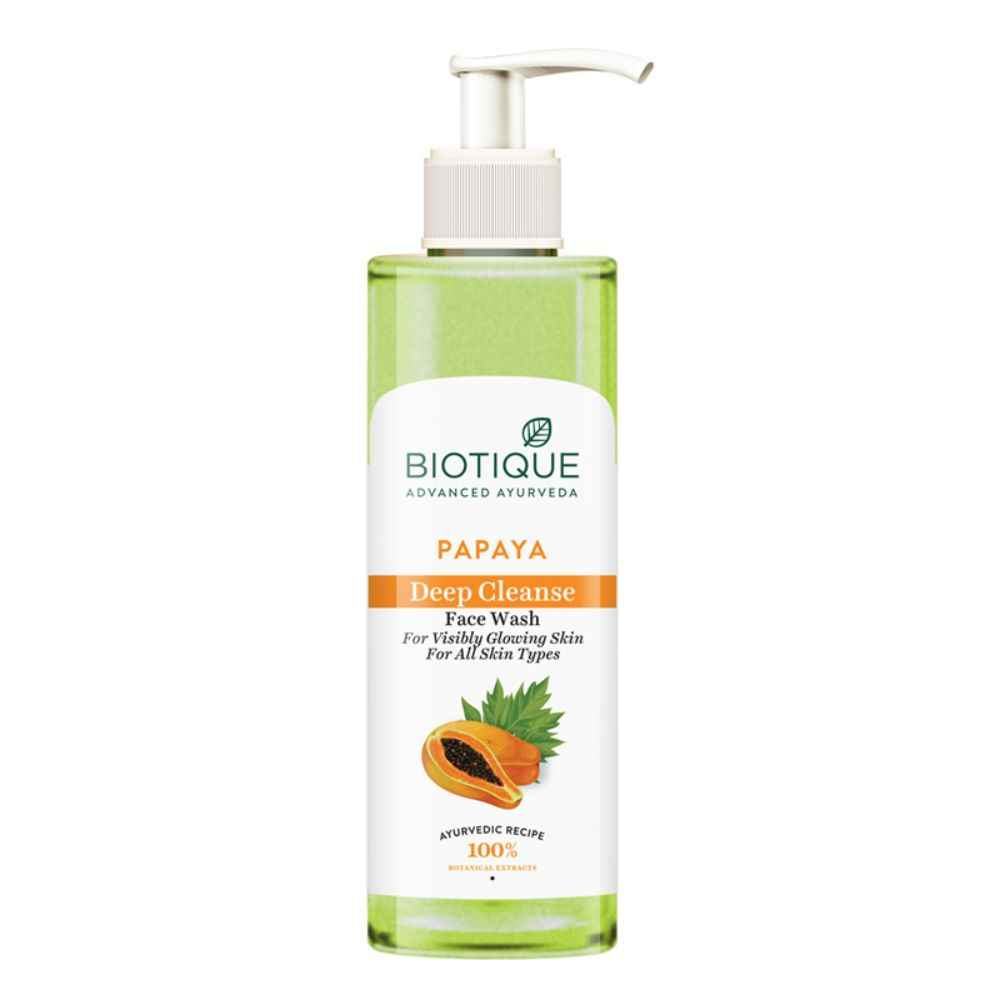 Buy Biotique Bio Papaya Deep Cleanse Face Wash For All Skin Types (200 ml) - Purplle