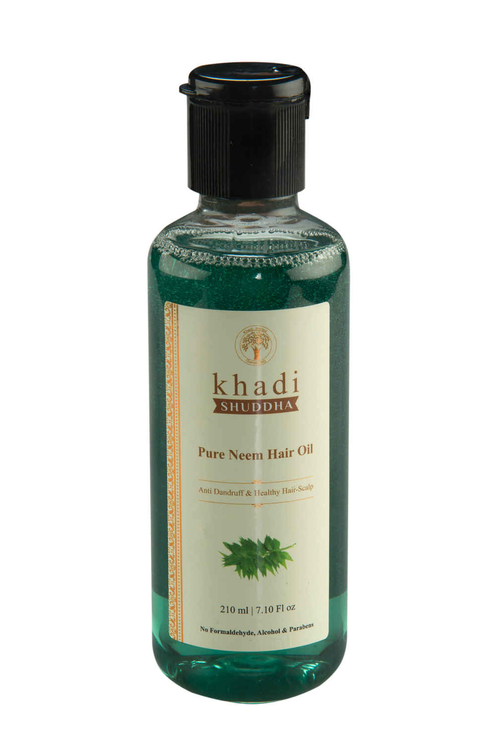 Buy Khadi Shuddha Pure Neem Hair Oil - Anti Dandruff & Healthy Scalp (Sls, Sles & Paraben Free) 210 ml - Purplle