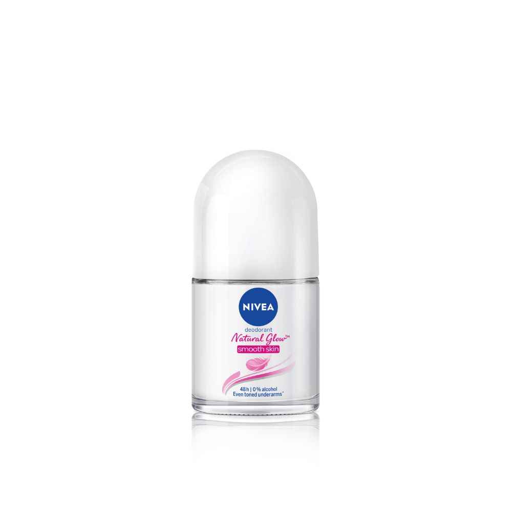 Buy NIVEA Natural Glow Smooth Skin Deodorant Roll On for Women, 12 ml (originally Whitening Smooth Skin) - Purplle