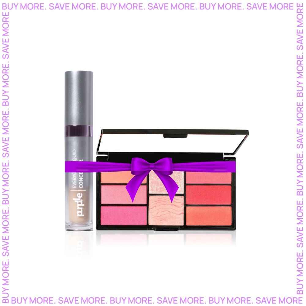 Buy Swiss Beauty Blusher and Highlighter Kit - 02 (18 g) + Purplle Everyday Liquid Concealer- 08 Chestnut Dip (6ml) - Purplle