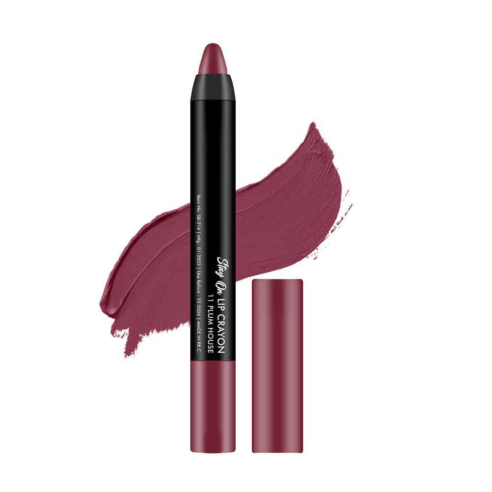 Buy Swiss Beauty Stay on Matte Crayon Lipstick SB-214-11 (Crayon) 3.5g - Purplle