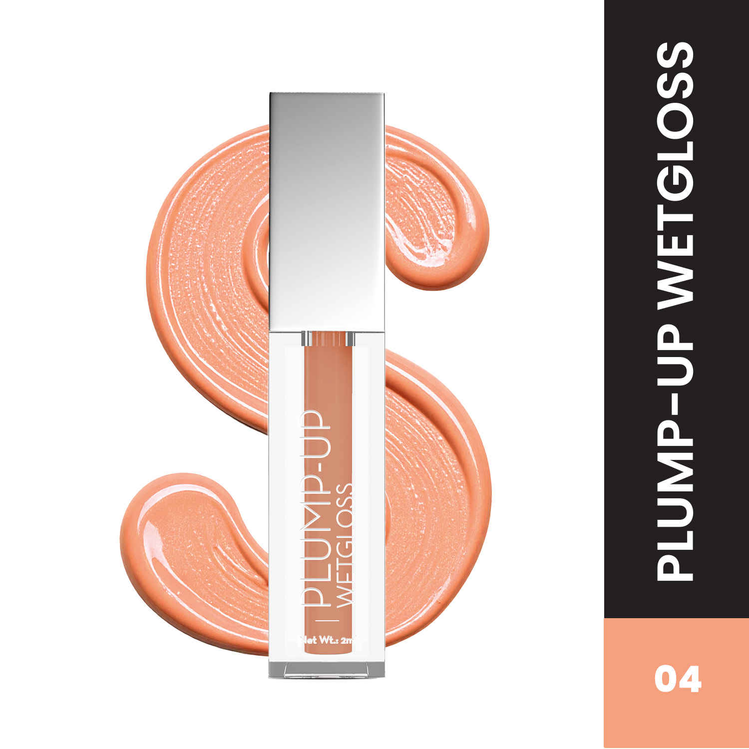 Buy Swiss Beauty Plump-Up Wet Lip Gloss for Glossy and Fuller Lips 4-Browny Point 2 ml - Purplle