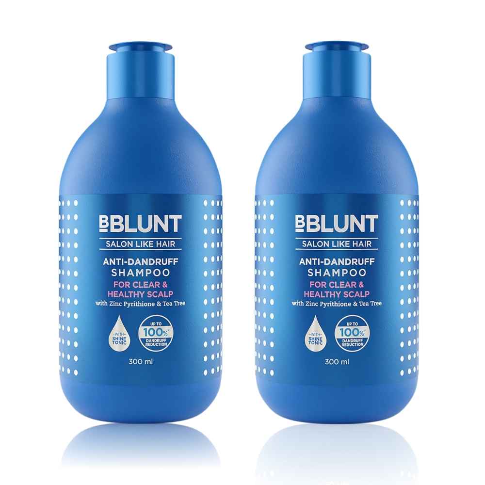 Buy BBLUNT Anti-Dandruff Combo For a Clear & Healthy Scalp (300 + 300 ml) - Purplle
