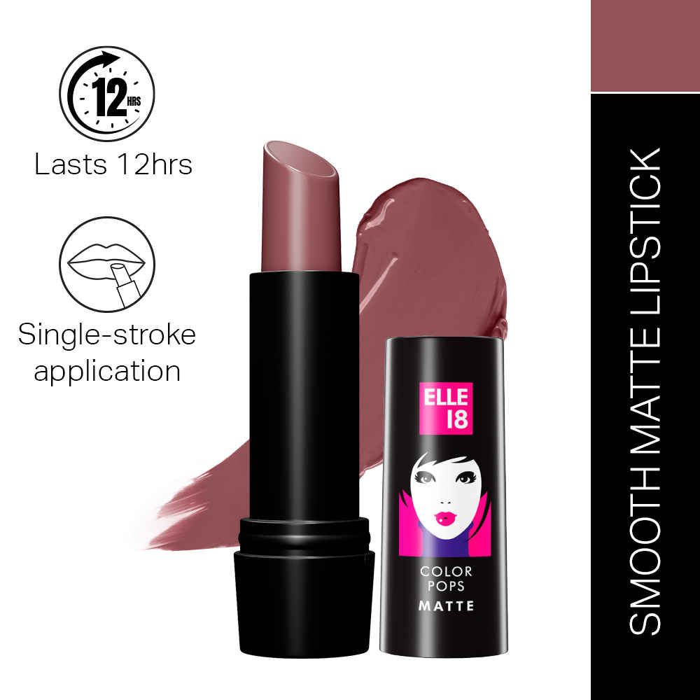 Buy Elle18 Color Pop Matte Lip Color, Mauve Date, (4.3 gm) - Purplle