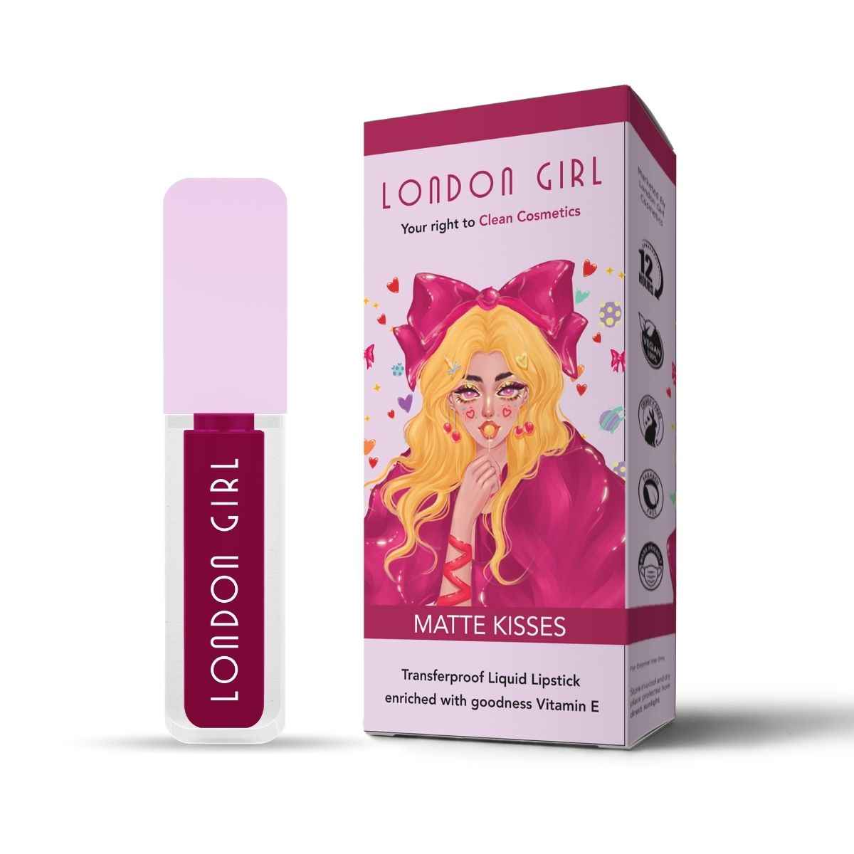 Buy London Girl liquid lipstick for women, long lasting lipstick | waterproof lipstick | matt lipstick, Transfer proof and Waterproof, Lasts Up to 12 hours (11 Kew - Rosy Plum)3.5 ml - Purplle