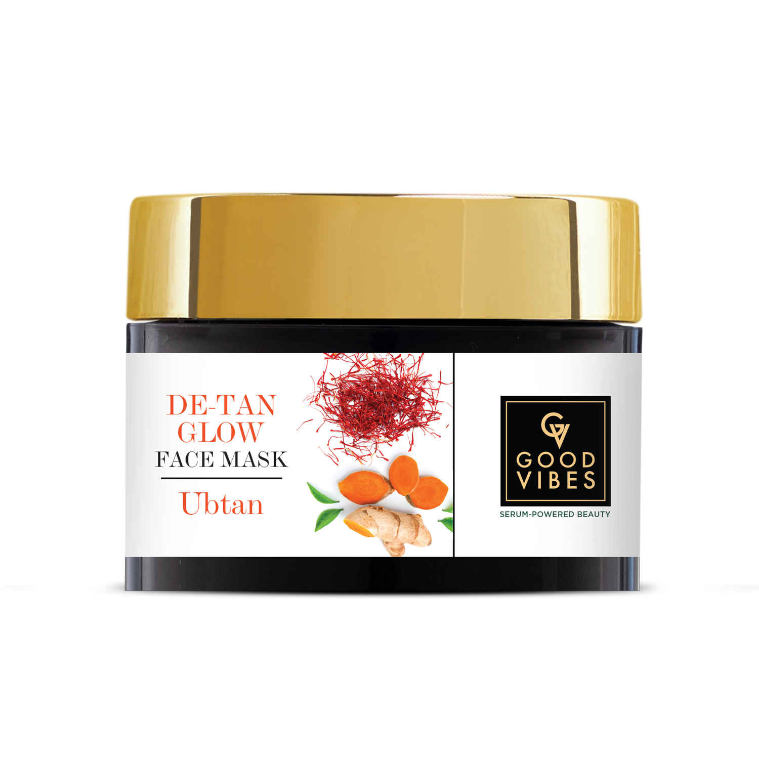 Buy Good Vibes Ubtan Insta Glow Face Mask | Brightening, Cleansing | No Parabens, No Sulphates, No Mineral Oil, No Animal Testing (50 g) - Purplle
