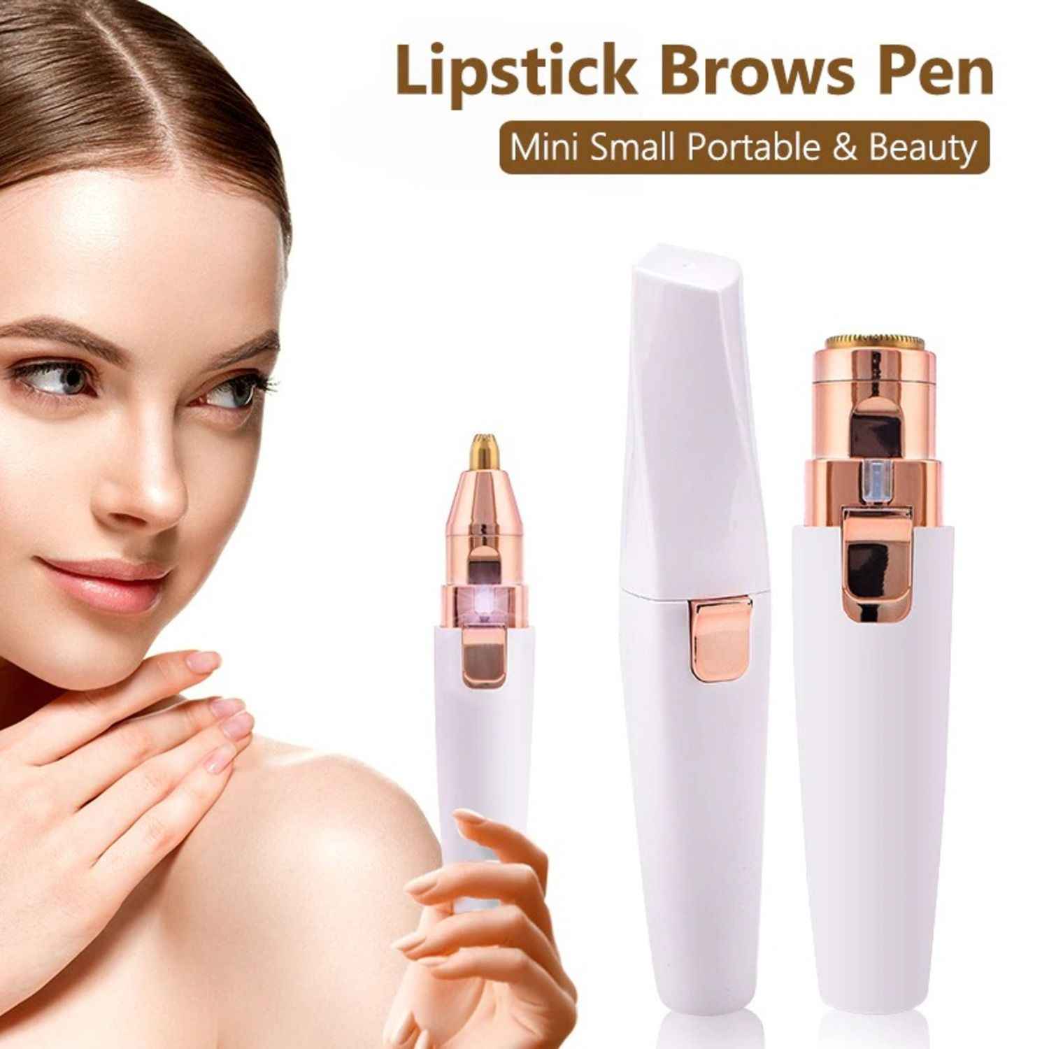 Buy Trendzie Skin Care 2 in 1 Electric Eyebrow Trimmer I Painless Eye Brow Epilator For Women I Portable Facial Hair Removal Shaver (Assorted Color) - 1 Pc - Purplle
