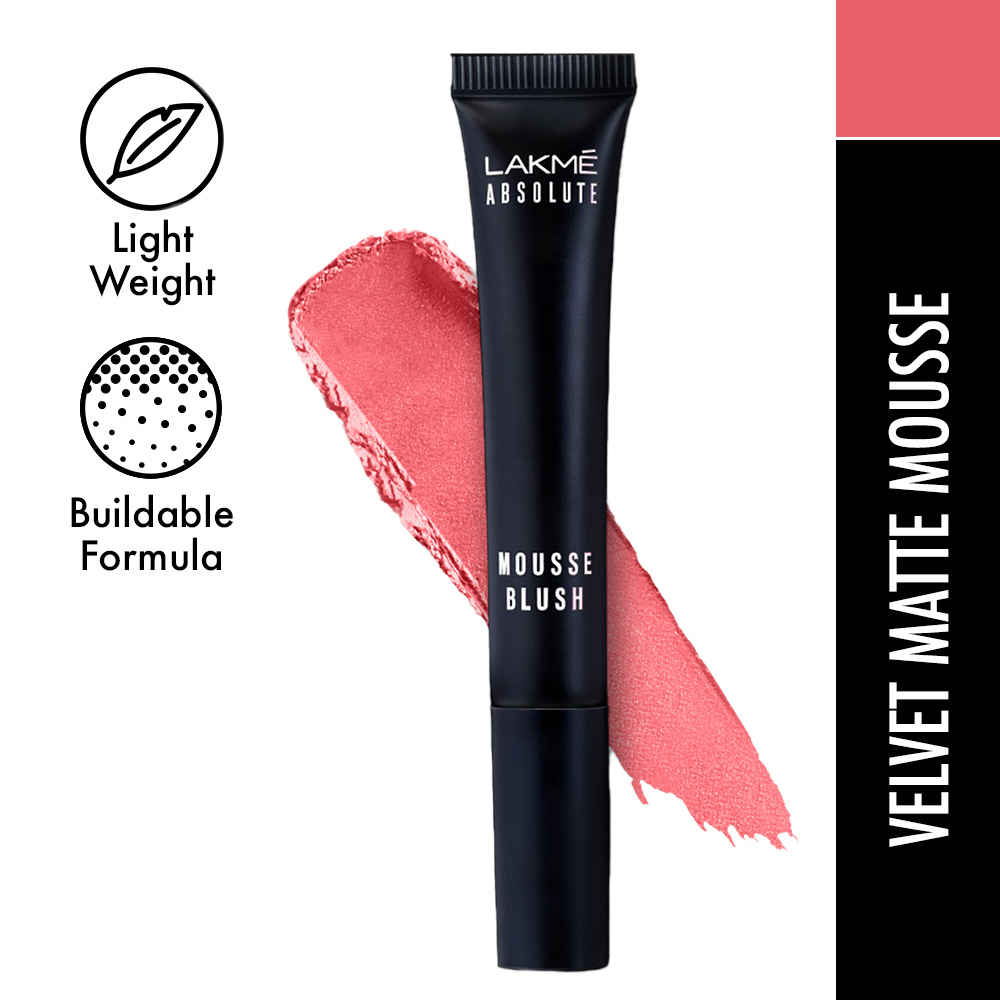 Buy Lakme Absolute Sheer Cheek Mousse PinkRose 6 ml - Purplle
