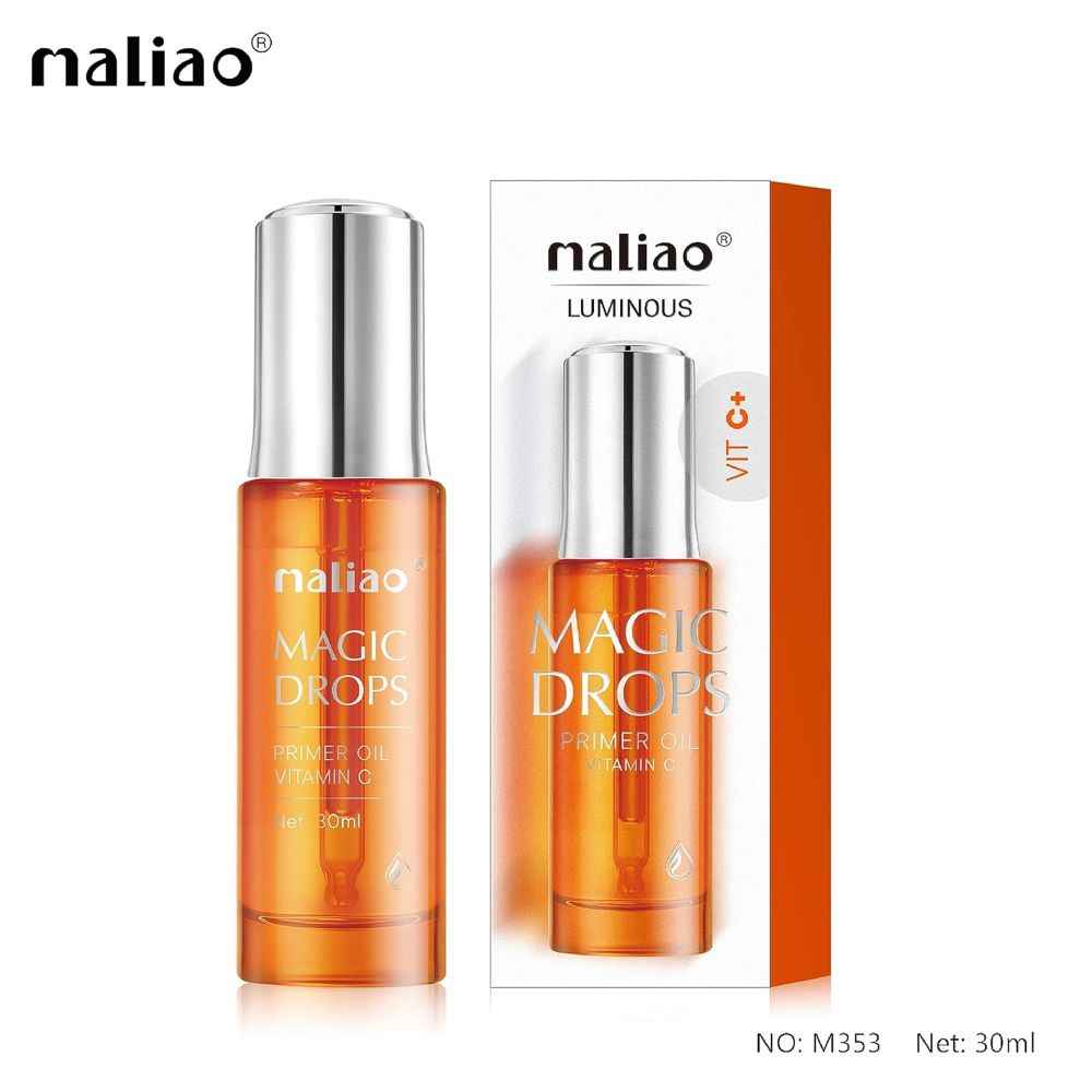 Buy Maliao Luminous Magic Drops Primer Oil with Vitamin C+ M353 30ml - Purplle