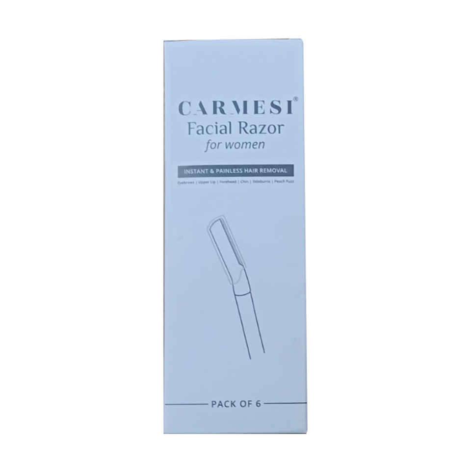 Buy Carmesi Facial Razor pack of 6 - Purplle