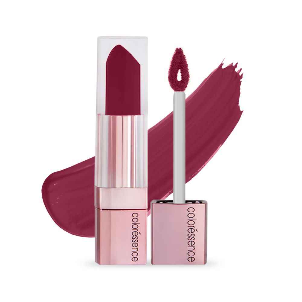 Buy COLORESSENCE ROSEATE OMK Non - Transfer Proof Matte Liquid Lip Color (CHERRY SLUSH) 6 ml - Purplle