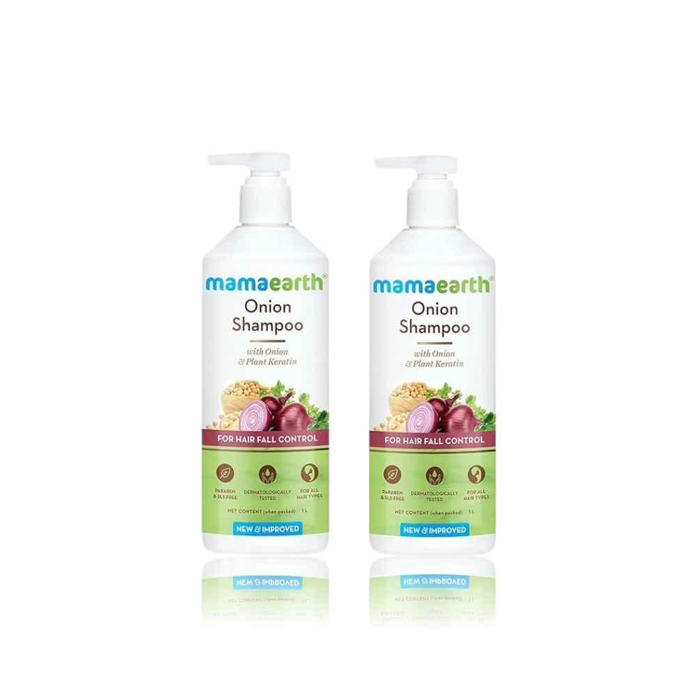 Buy Mamaearth Onion Shampoo Pack of 2 - 400ml - Purplle