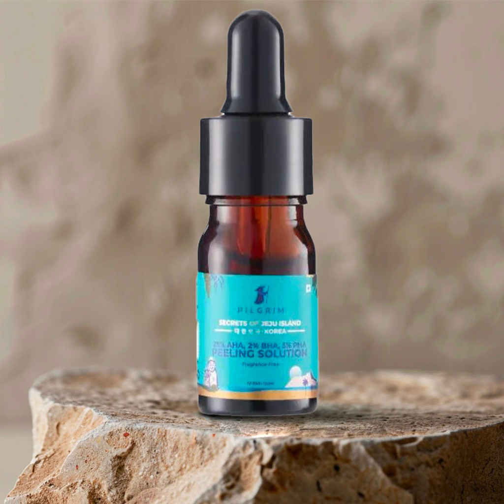 Buy Pilgrim Mini 25% AHA, 2% BHA, 5% PHA Peeling Solution for Blemish Free Clear Skin that Gently Exfoliate Dark spots from the Skin | Men & Women | For All Skin Type | Korean Skin Care | - 5 ml - Purplle