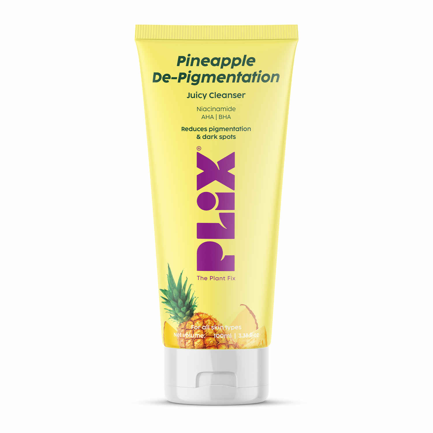 Buy PLIX Pineapple De-pigmentation Juicy Facewash with Niacinamide 100 ml - Purplle