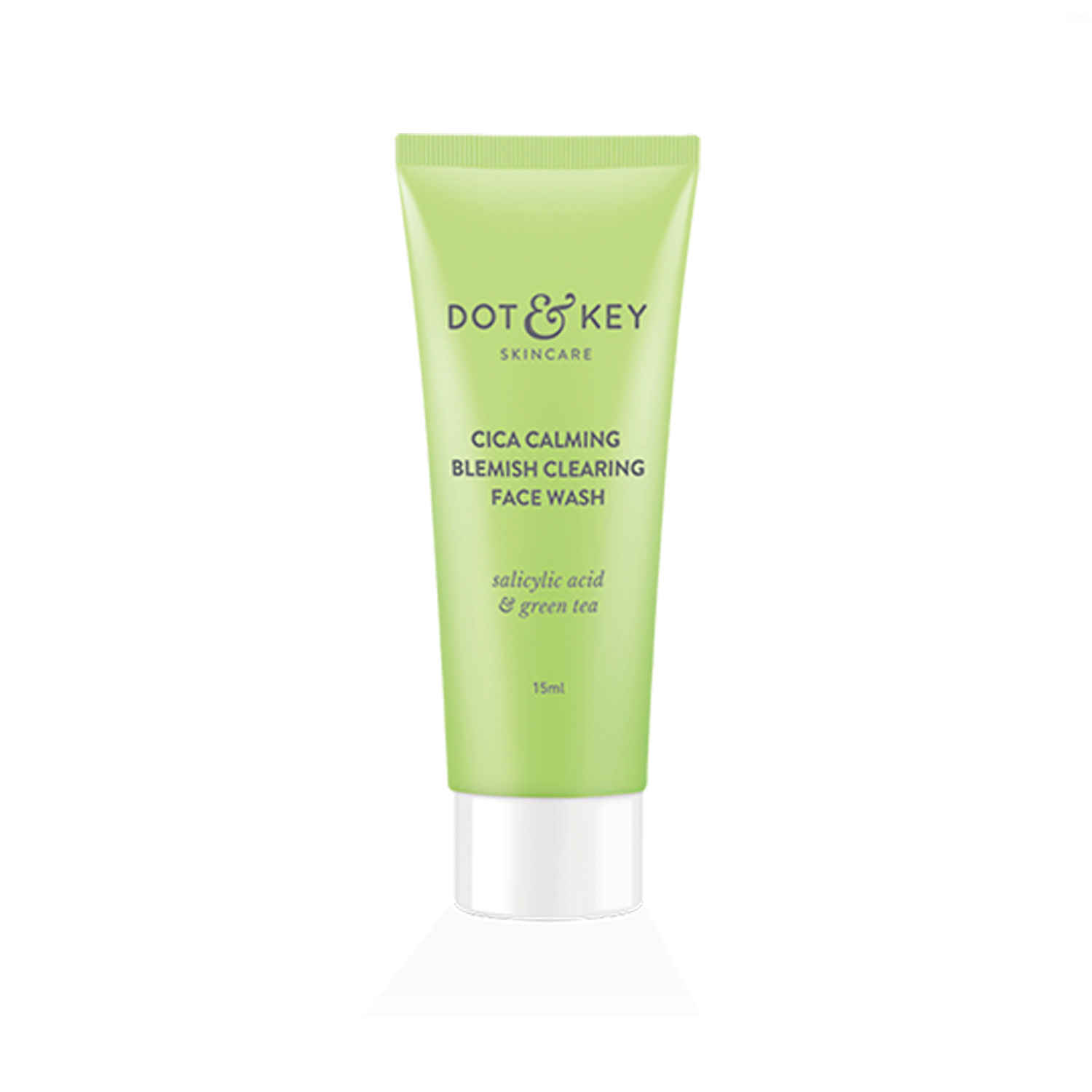 Buy Dot & Key Cica Calming Blemish Clearing Face Wash 15 ml - Purplle