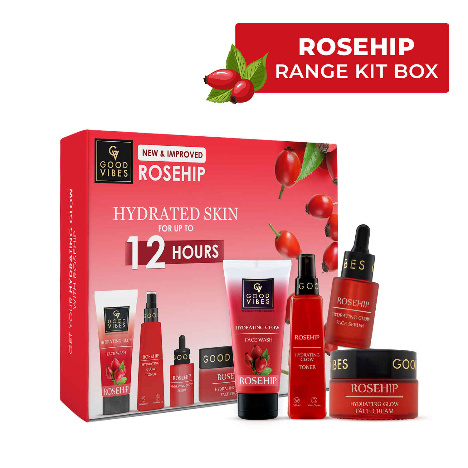 Buy Good Vibes Rosehip range kit box - 360 gms - Purplle