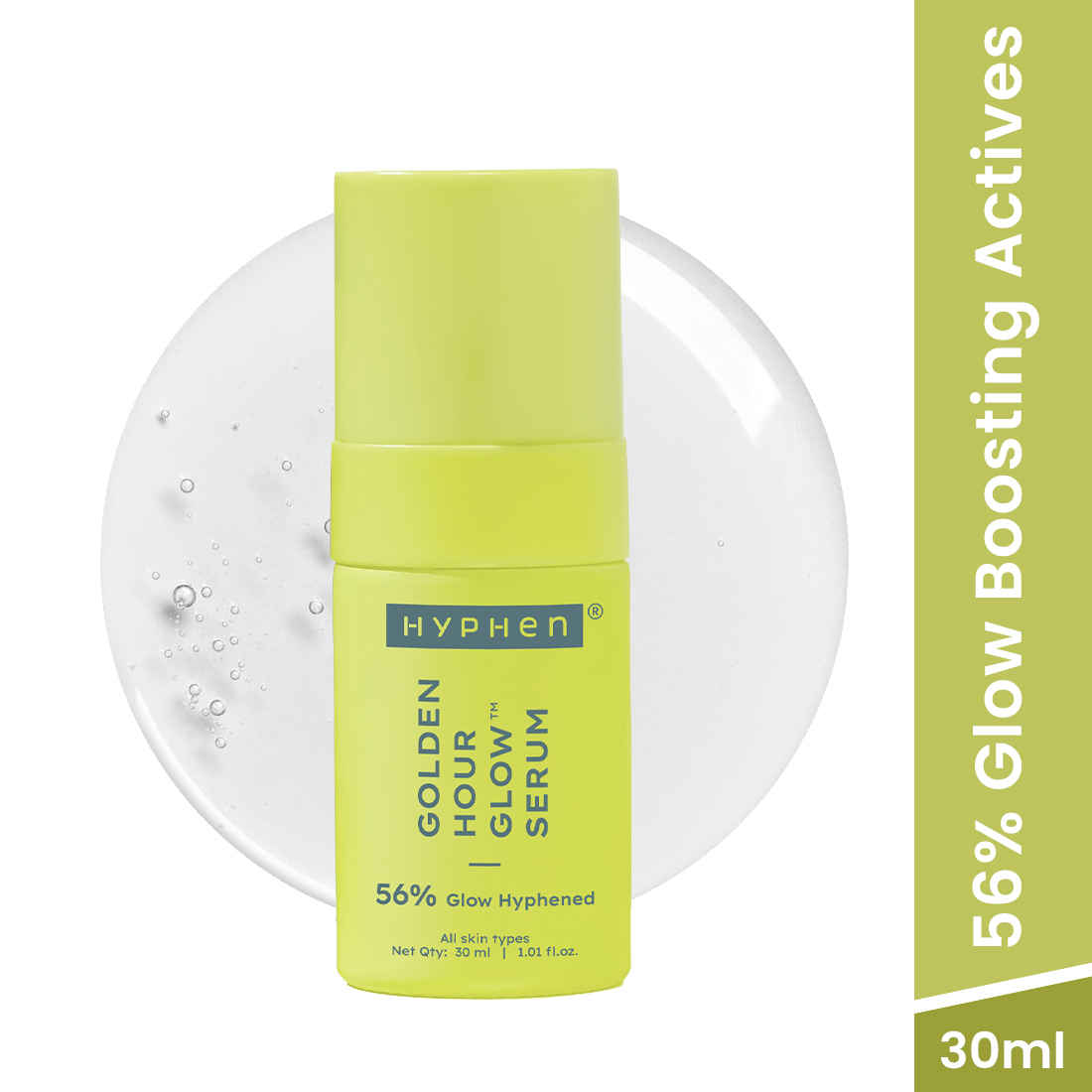 Buy Hyphen Golden Hour Glow Face Serum With Niacinamide, Alpha Arbutin, Hyaluronic Acid & Kakadu Plum | For Glowing Skin & Hydration - 30 ml - Purplle