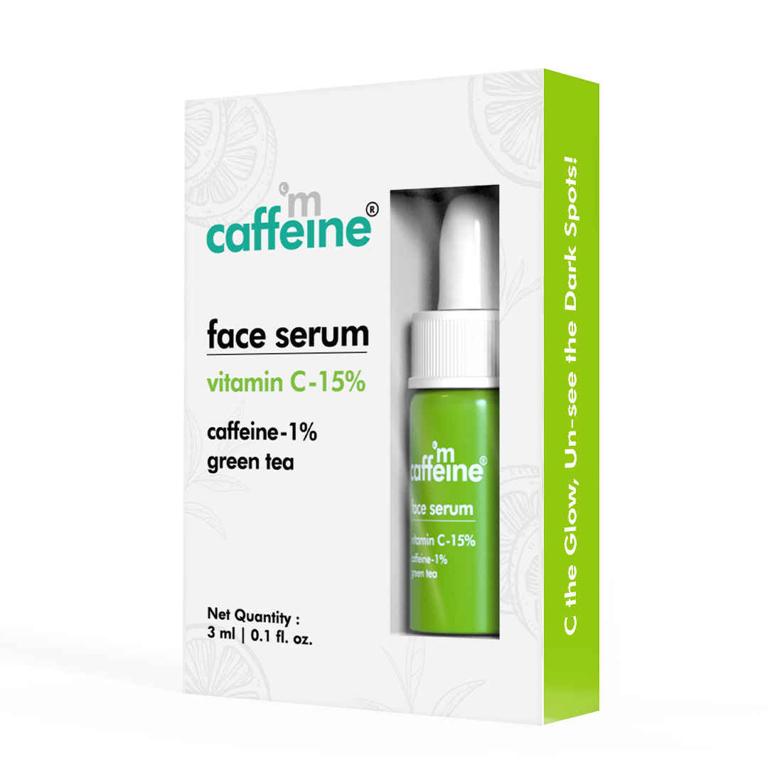 Buy mCaffeine Green Tea + Vitamin C Serum 3 ml - Purplle