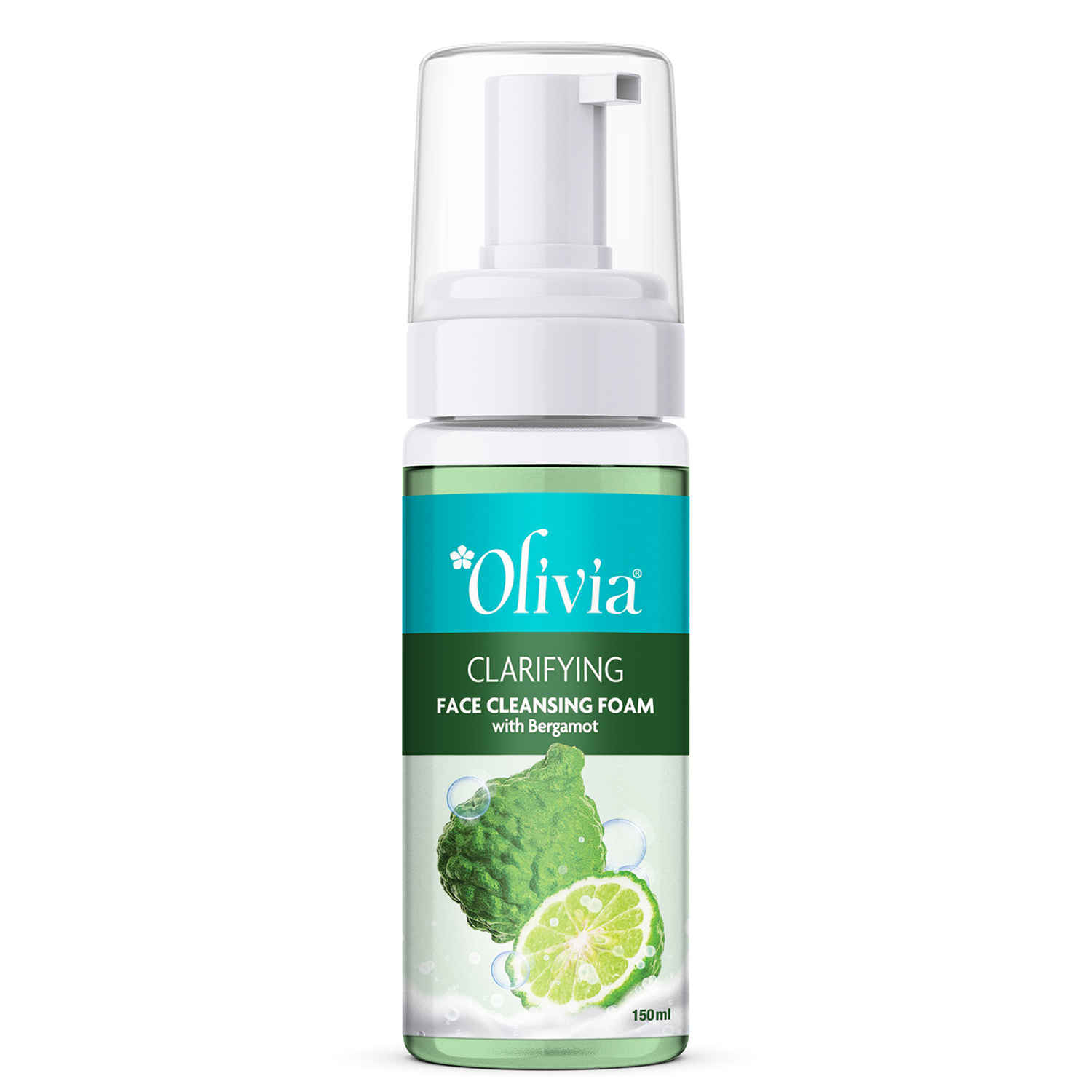 Buy Olivia Clarifying Face Cleansing Foam with Bergamot - 150 ml - Skin Cleansing, Skin Ageing, Dirt Removal, Brightens the Skin - Purplle