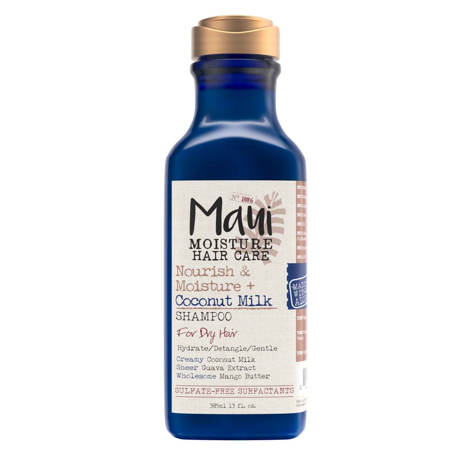 Buy Maui Moisture Nourish and Moisture Coconut Milk Shampoo for Dry Hair made with Aloe Vera, Vegan, Sulphate Free and Paraben Free, 385ml - Purplle