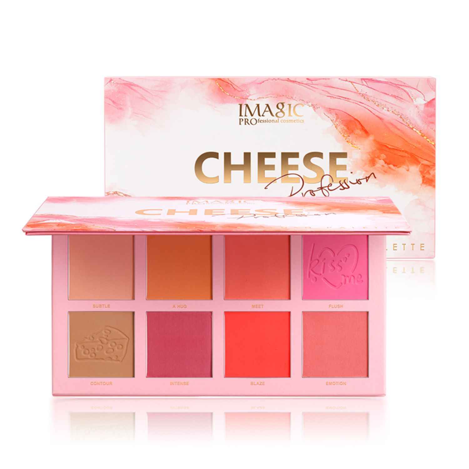 Buy IMAGIC CHEESE PROFESSION 8 COLOR CONTOUR & BLUSH PALETTE FA-136 - Purplle
