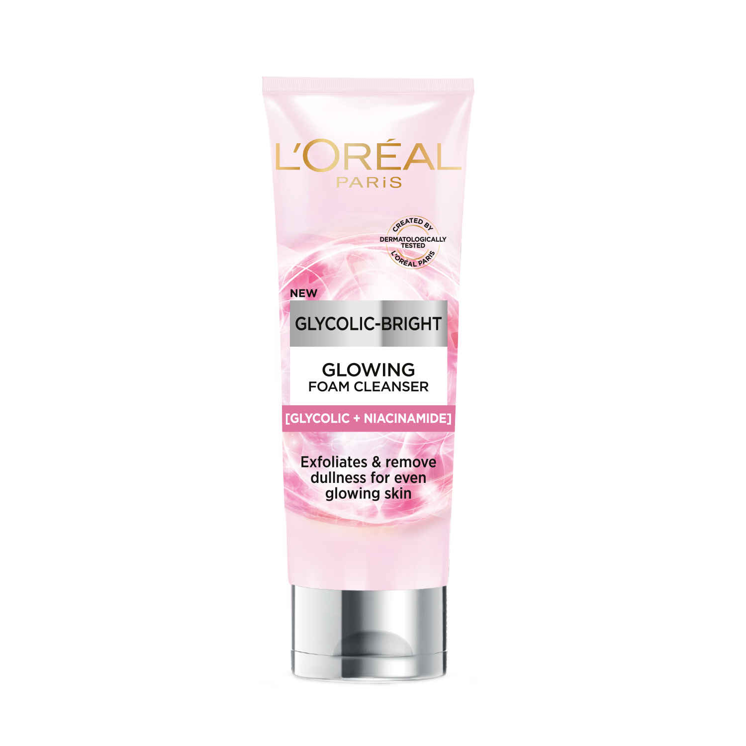 Buy L'Oreal Paris Innovation Glycolic- Bright Glowing Daily Cleanser Foam, 100ml | Glycolic acid, Exfoliates and Removes Dullness for even glowing skin - Purplle