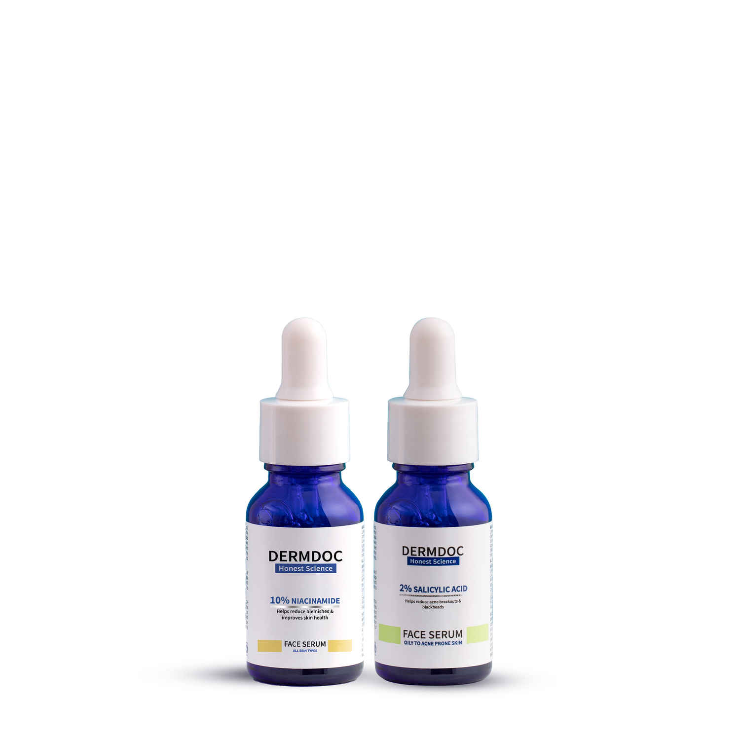 Buy DERMDOC Combo Kit for Clear Skin + Free Stay Quirky Silky Dreams Silver Headband | niacinamide serum | salicylic acid serum | For Oily & Acne Prone Skin | Reduces Acne & Blackheads | skin radiance face serum | skin brightening face serum Combo of 2 - Purplle