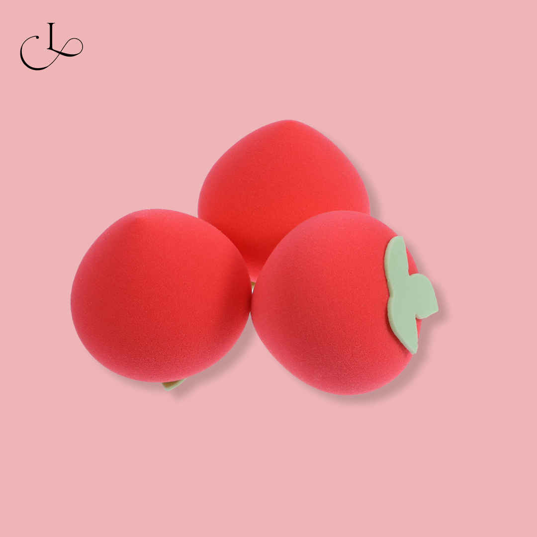 Buy Cuffs N Lashes Makeup Blender/Sponge Fruit Series Strawberry 1 Pc - Purplle