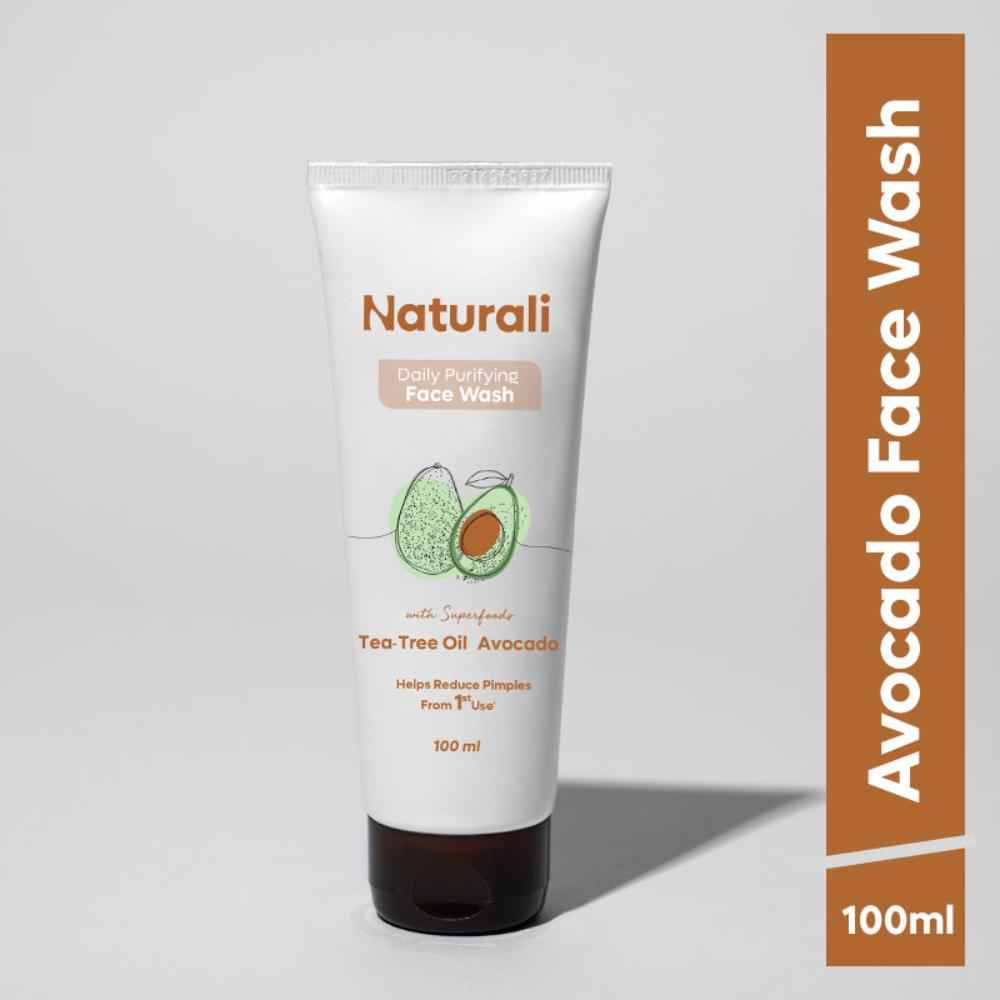 Buy Naturali Daily Purifying Face Wash with Tea Tree Oil & Avocado | Clean and Clear Face Wash | Tea Tree Face Wash,100 ml - Purplle