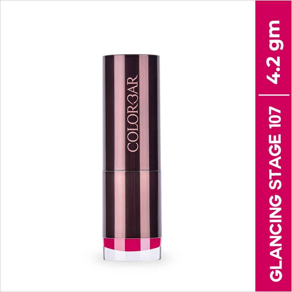 Buy Colorbar Velvet Matte Lipstick Glancing Stare 107 - Pink (4.2 gm) - Purplle