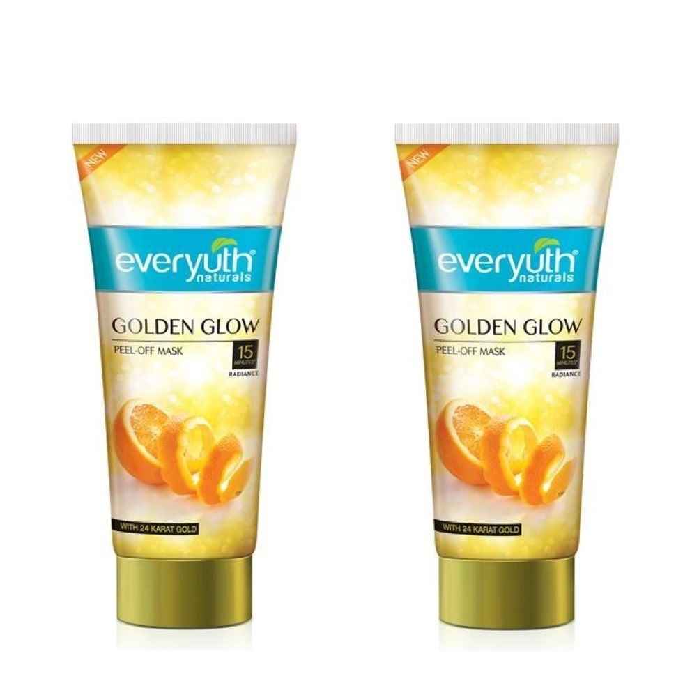 Buy Everyuth Golden Glow Peel-off Mask 100gm * 2 (200gm) - Purplle