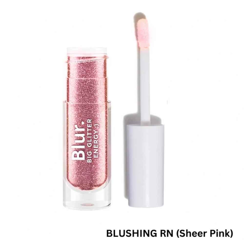 Buy BLUR INDIA BIG GLITTER ENERGY ;) CREAMY BLUSH + HIGHLIGHTERS + EYESHADOWS | Blushing RN (Sheer Pink) 5 ml - Purplle