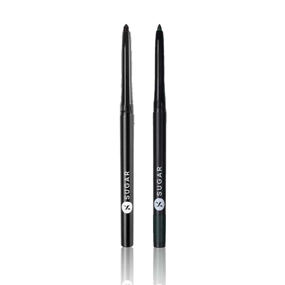 Buy Sugar Double Drama Makeup Combo 3 (Kohl Of Honour Intense Kajal - 01 Black out (0.25 gm) + Kohl Of Honour Intense Kajal - 05 Go Green (0.25 gm)) - Purplle