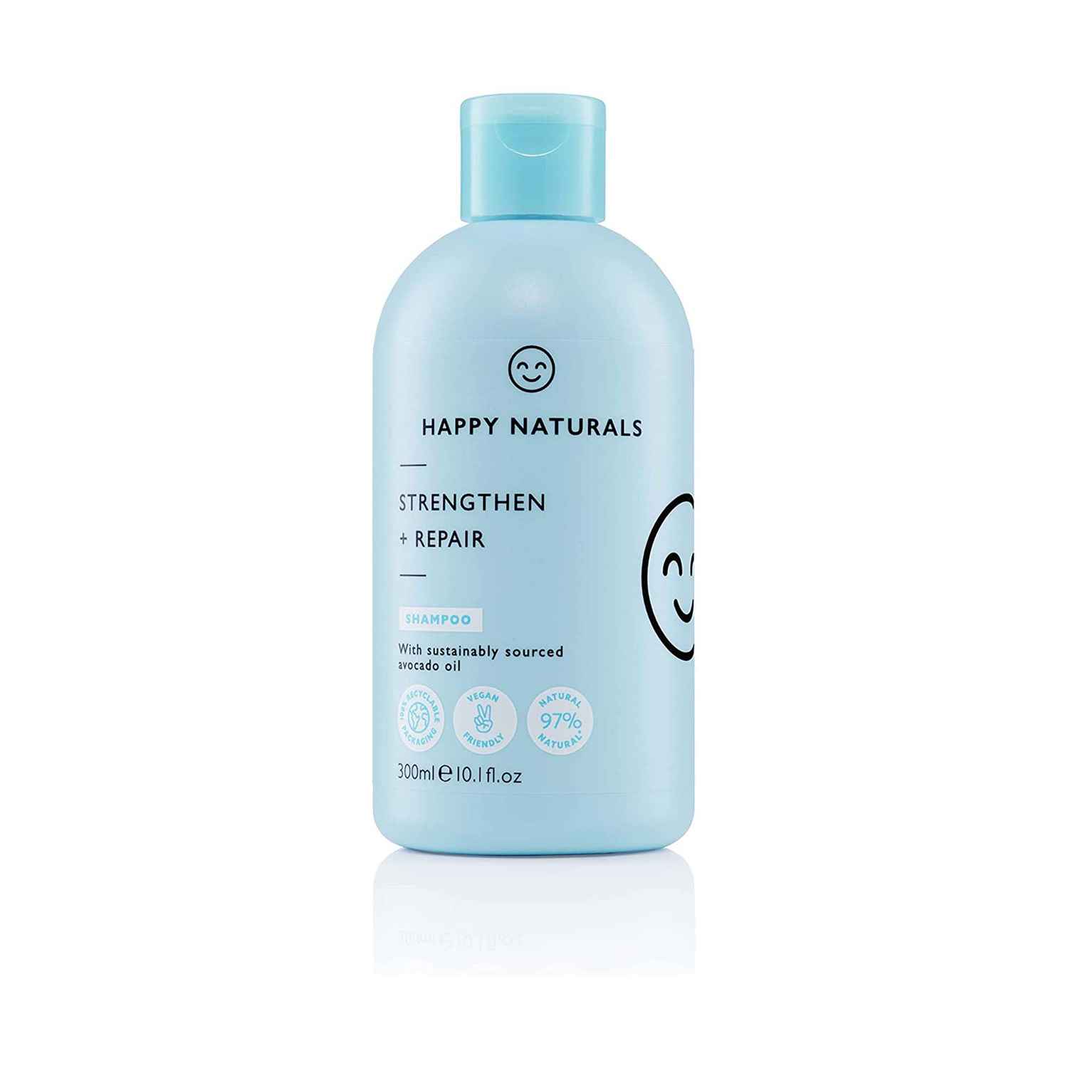 Buy Happy Naturals Hair Repair + Strengthen Shampoo 300ml - Purplle