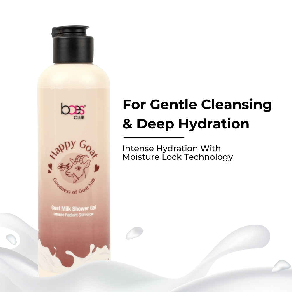 Buy Baes Club Goat Milk Shower Gel | With Goat Milk, Olive Oil & Glycolic Acid | Long Lasting Fragrance | Hydrating & Nourishing | Smooth & Soft Skin | Body Wash for Women & Men - 200ml - Purplle