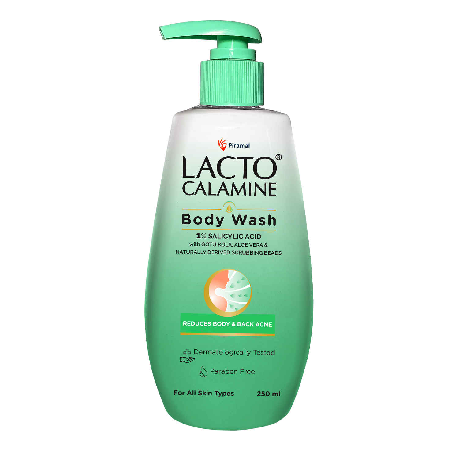 Buy Lacto Calamine Body Wash with 1% Salicylic acid with Cica, Aloevera & Naturally derived scrubbing beads |Exfoliate Rough and Bumpy Skin |Paraben Free, Dermatalogically tested| Suitable for all skin types | 250 ml - Purplle