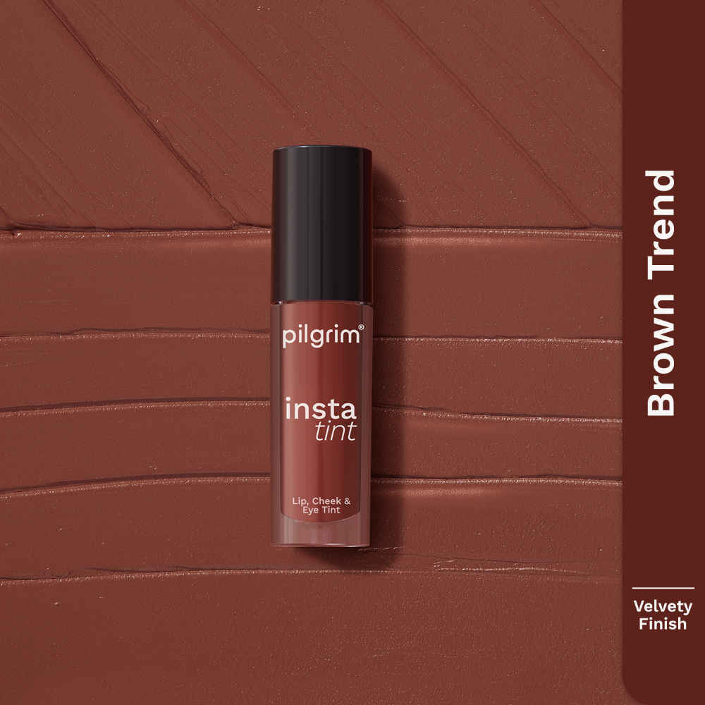 Buy Pilgrim Lip Cheek and Eye Tint The Brown Trend,3-In-1 Lip & Cheek Tint, Travel Friendly, Quick & Easy to Use,For Woman 2.5 ml - Purplle