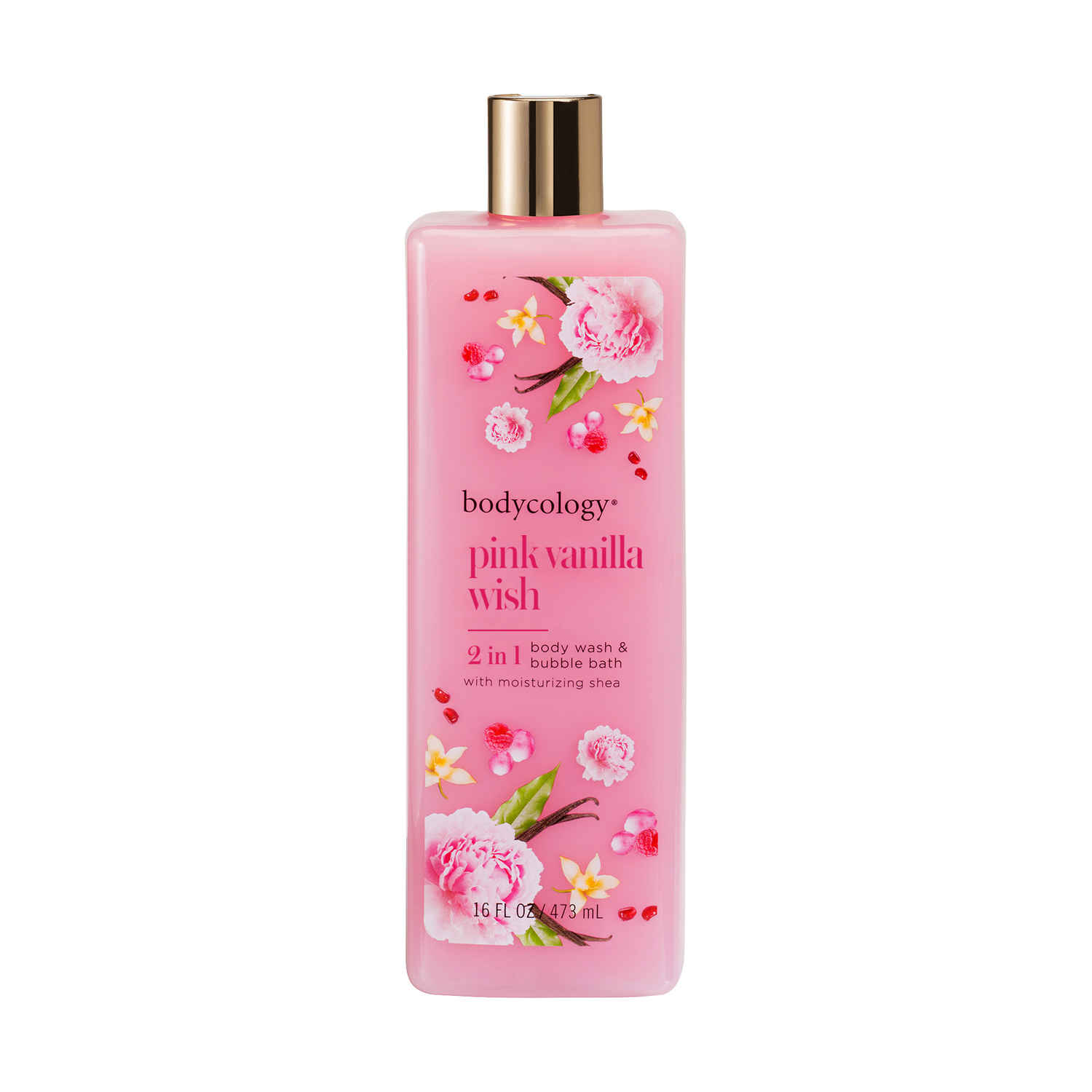 Buy Bodycology Pink Vanilla Wish 2 in 1 Body Wash & Bubble Bath 473ml - Purplle