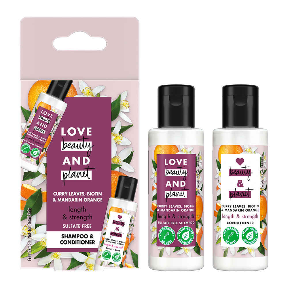 Buy Love Beauty Planet Curry leaves shampoo conditioner sample pack Combo of 2 - Purplle