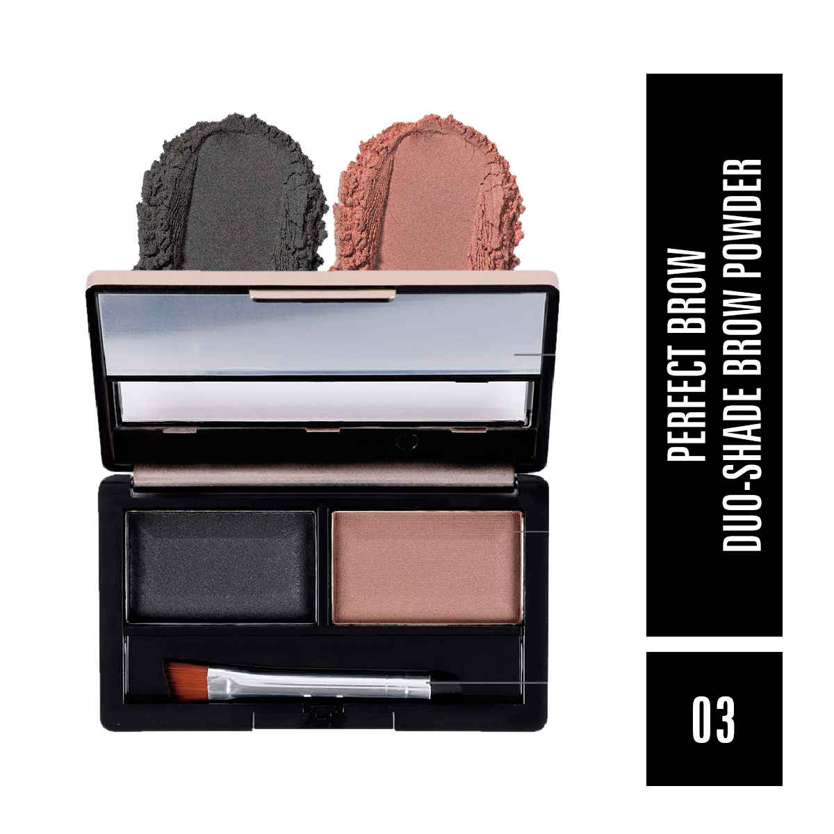 Buy Mattlook Perfect Brow Duo-Shade Brow Powder, Eyebrow Palette, Eye Makeup, Mutlicolor-3 (8 gm) - Purplle