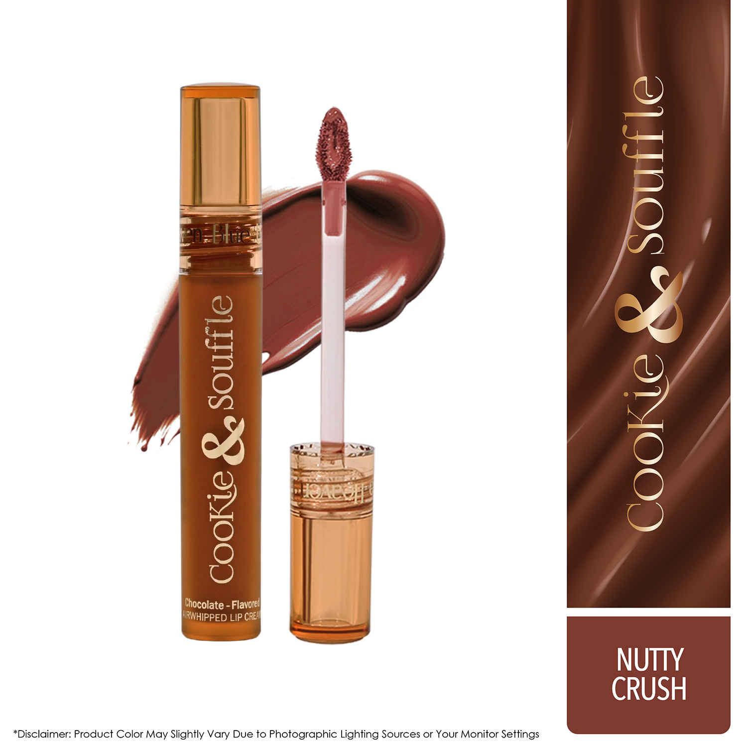 Buy Blue Heaven Cookie & Souffle Matte Lipstick for Women, Long lasting Liquid lipstick, Enriched with Cocoa Butter & Rosehip Oil, Softening & Nourishing Lip color - Nutty Crush, 3.2 ml - Purplle