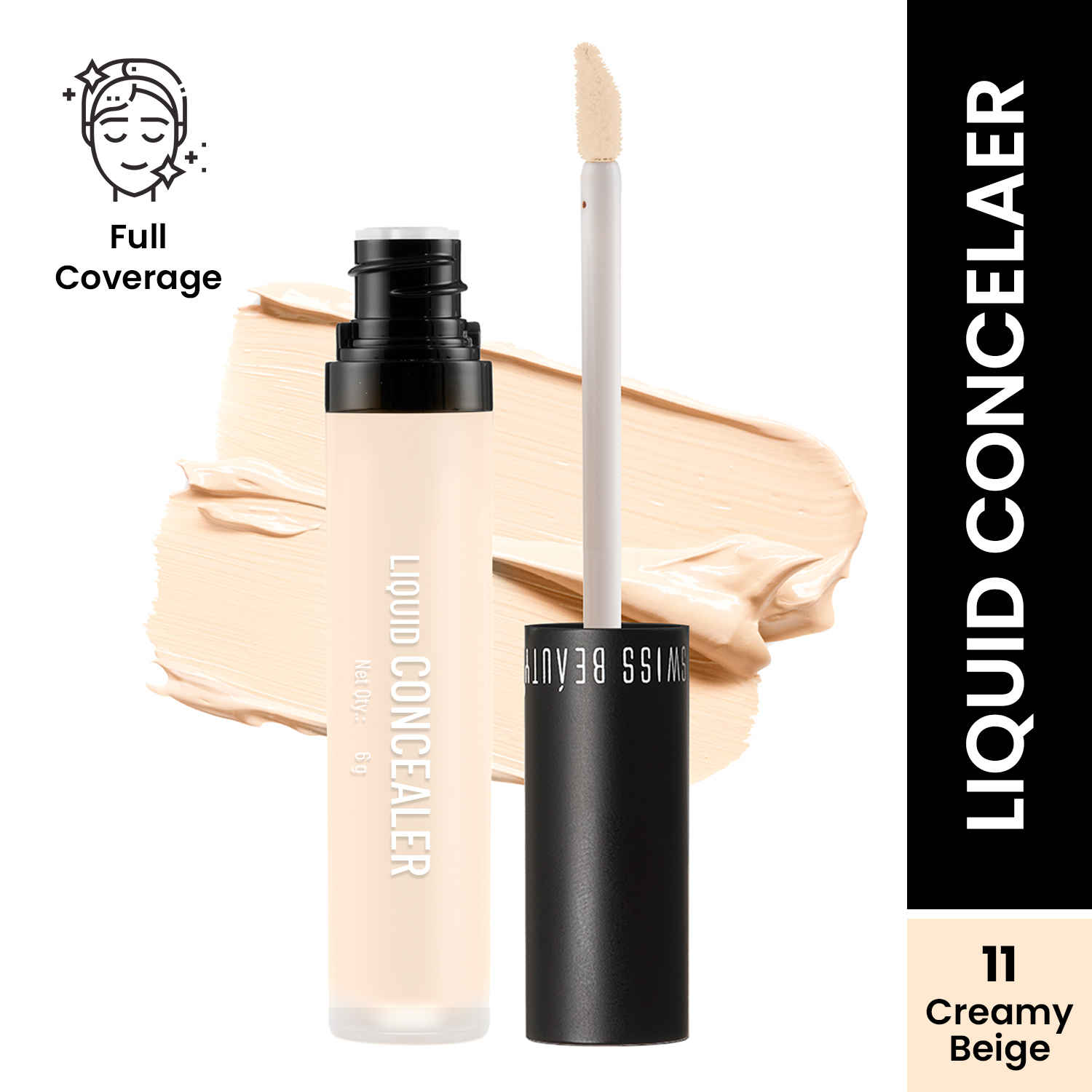 Buy Swiss Beauty Liquid Concealer 11 Creamy Beige 6 gm - Purplle