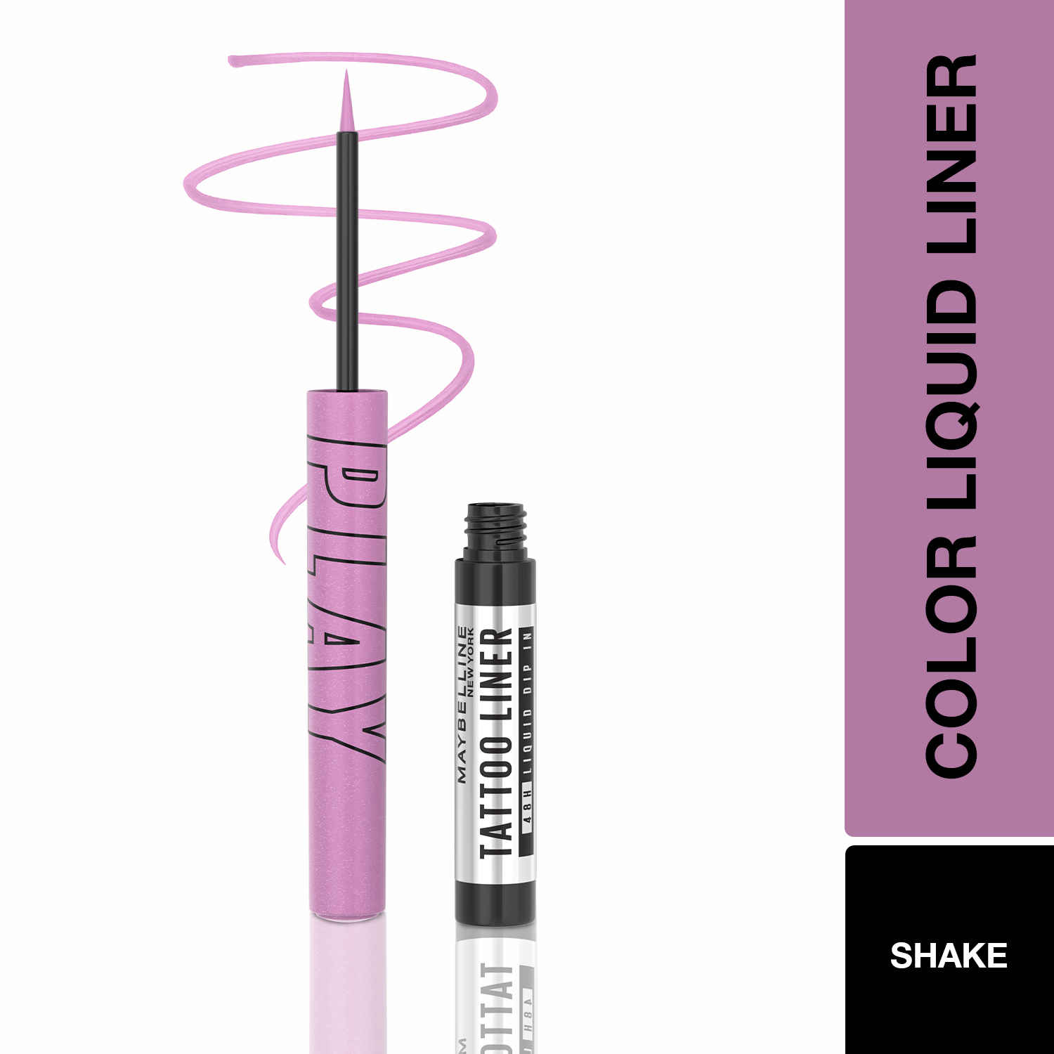Buy Maybelline Tattoo Play Purple Liquid Eyeliner - Shake, 2.1 ml - Purplle