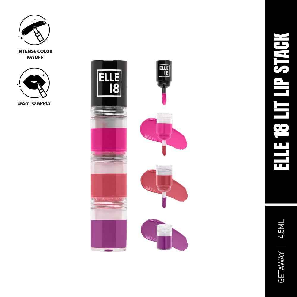 Buy Elle18 Lit Lip Stack Getaway 4.5 ml - Purplle